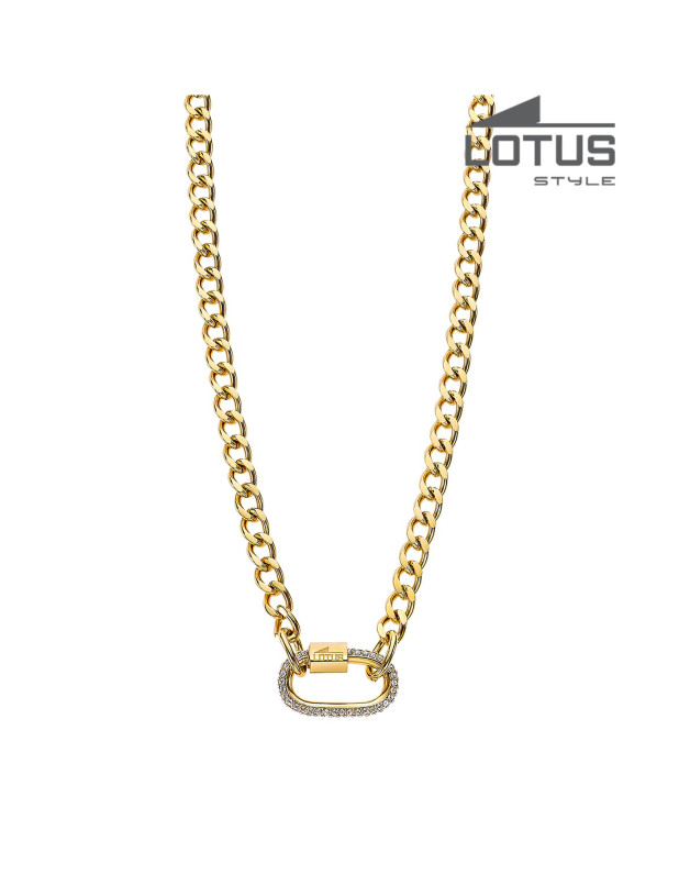 LOTUS STYLE WOMEN'S STAINLESS STEEL NECKLACE